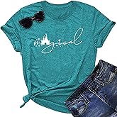 Magical Shirt Women Magic Castle Tshirt Holiday Vacation Tee Kingdom Graphic Short Sleeve Summer Tops