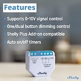 Shelly Plus 0-10V WiFi Smart Dimmer Switch Alexa Google Home No Hub view 5