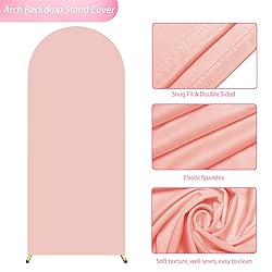 Wokceer 4FT Wedding Arch Cover Spandex Fitted