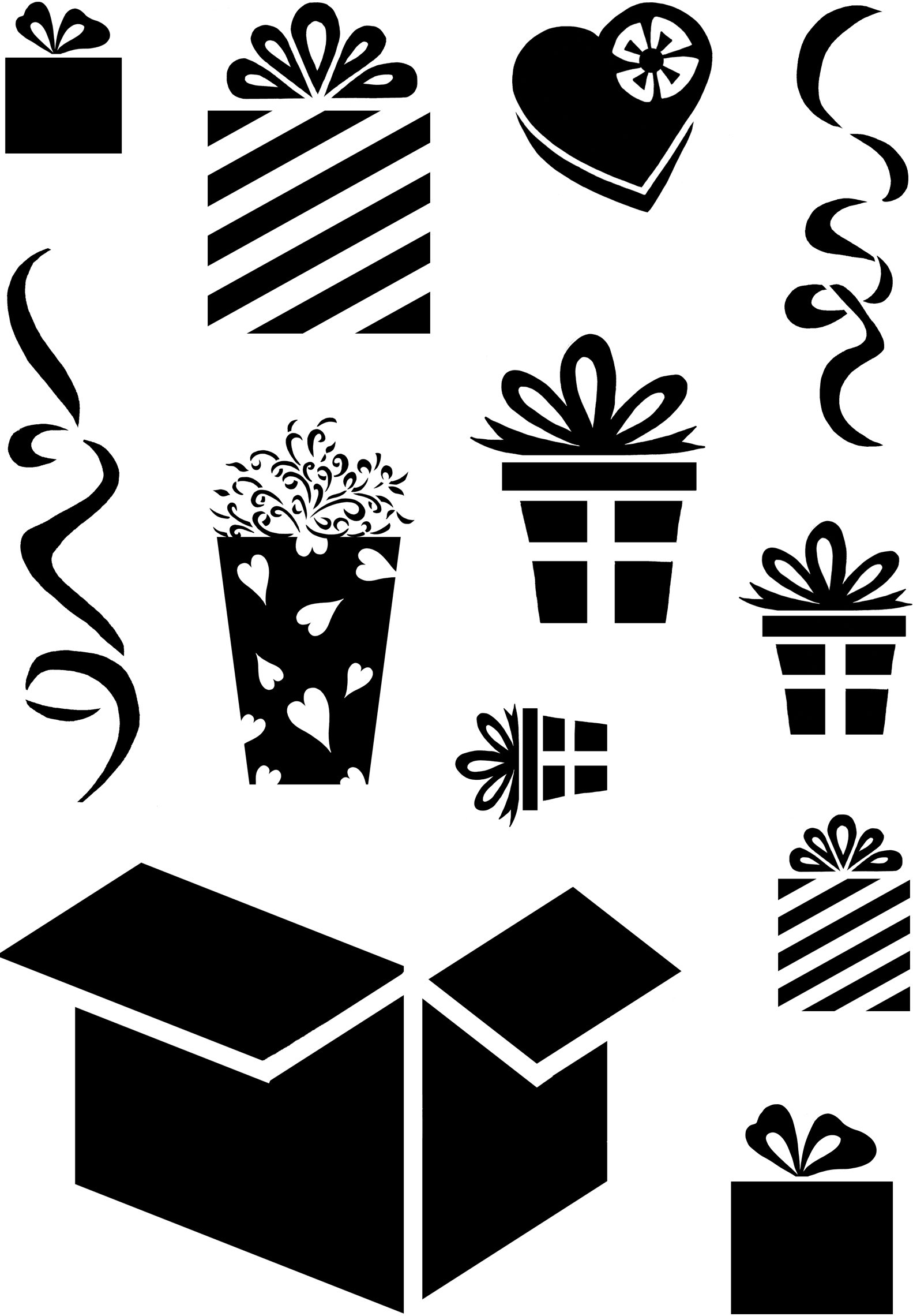 Card-io CDCCSTPRE-01 Precious Parcels Clear Stamp Set, Synthetic Material, 16.6 x 8.4 x 0.4 cm