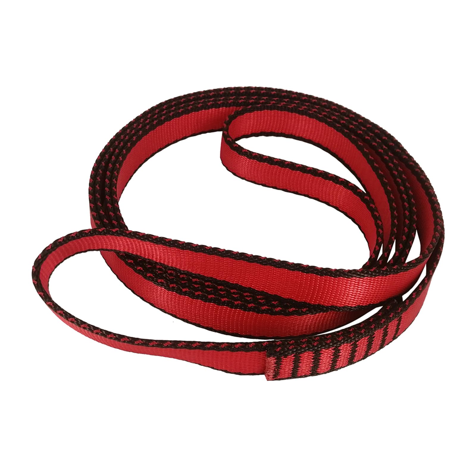 FOSER 18mm Nylon sling Runner, high-strength Nylon Rope, Apply to yoga hammocks, Hiking, Creating anchor systems, Downhill sports, etc (Red(1pcs), 120cm/48inch)