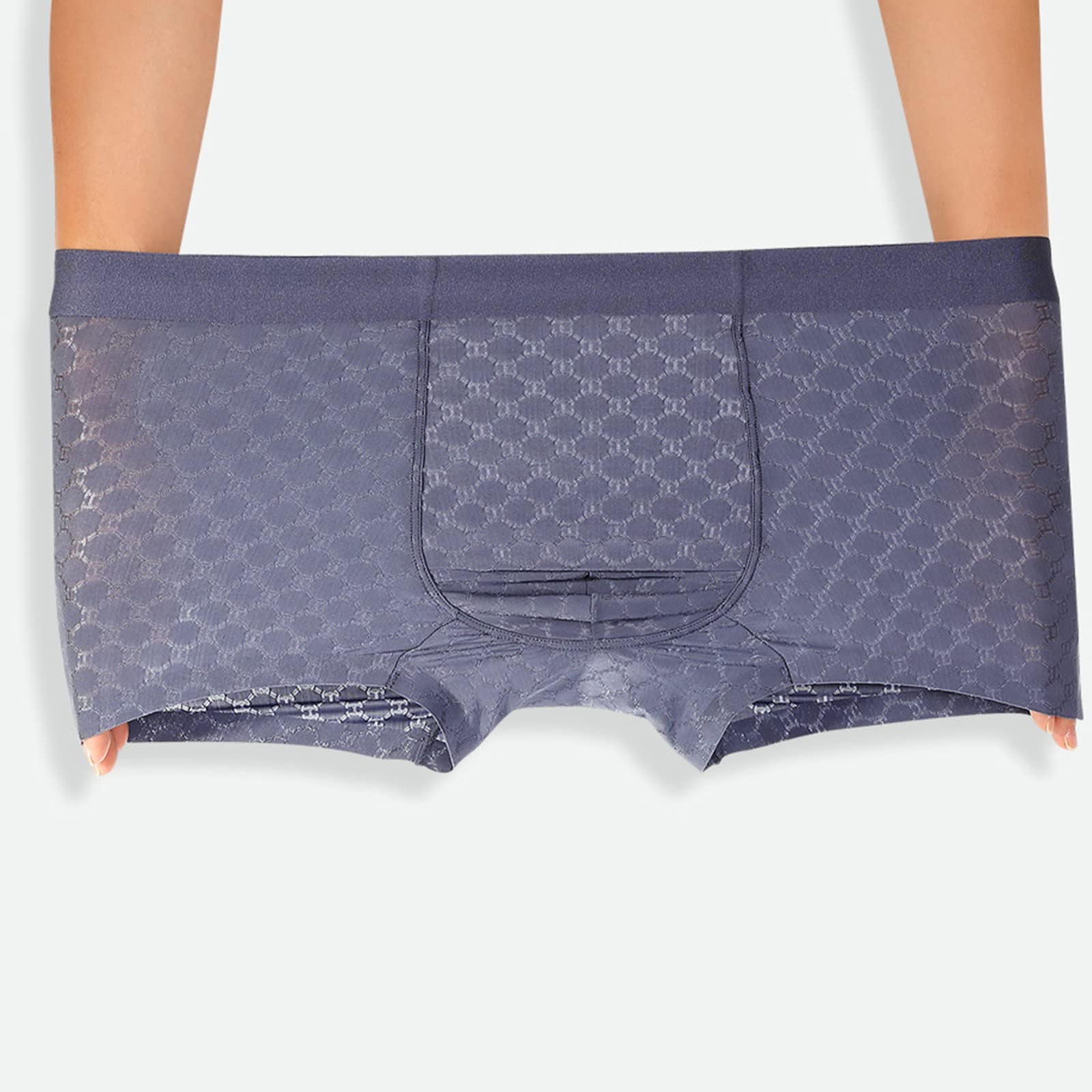 Evankin Mens Ice Silk Mesh Boxer Briefs Breathable