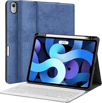Amazon Com Ipad Air 4 10 9 Keyboard Case 2020 Juqitech Smart Case With Wireless Bluetooth Tablet Detachable Keyboard Pencil Charging Holder Slim Folio Stand Cover For Ipad Pro 11 Ipad 10 9