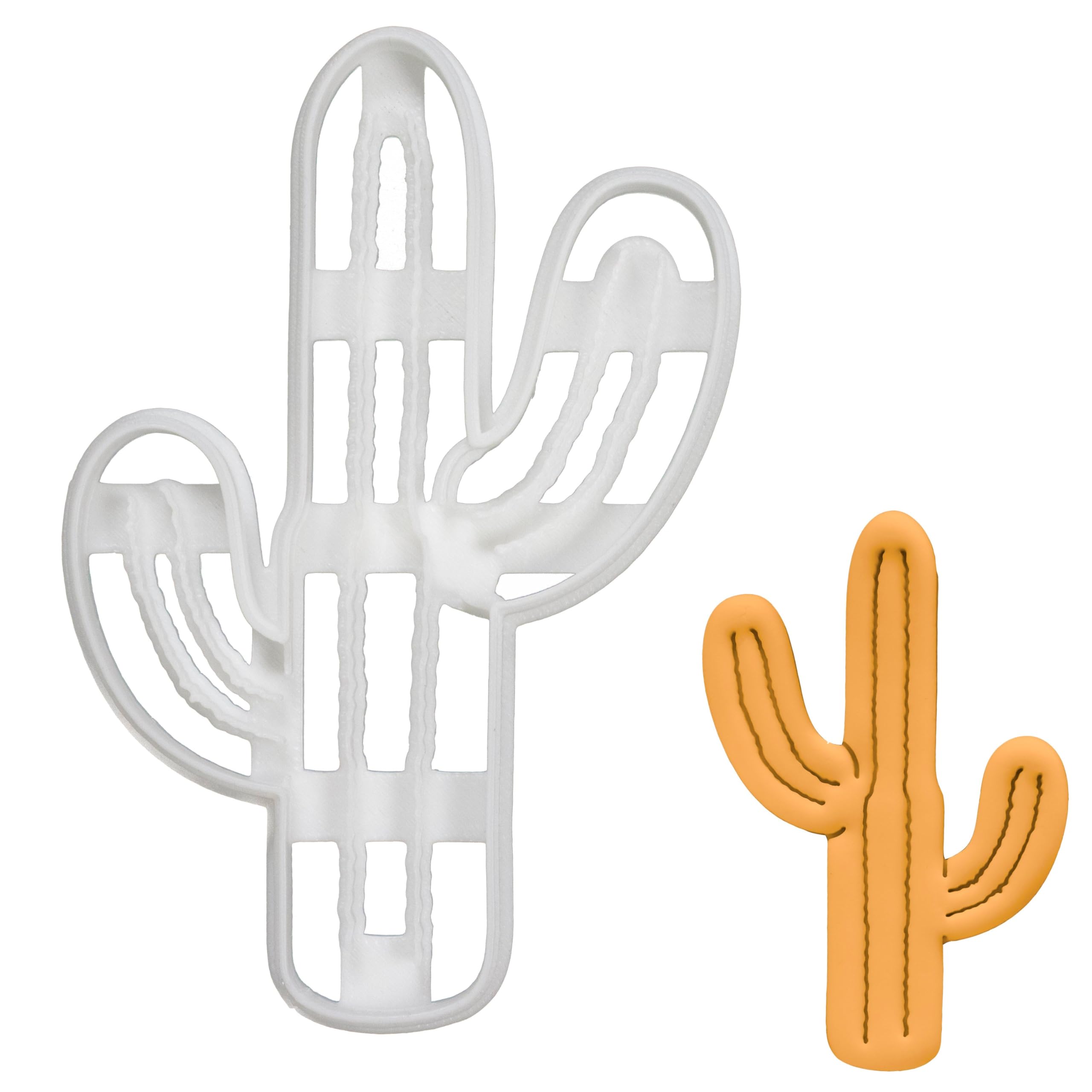 BAKERLOGY Tall Cactus (Saguaro) Cookie Cutter - Detailed Biscuit Cutter Design for Baking and Crafts, Ideal on Fondant, Dough, Clay