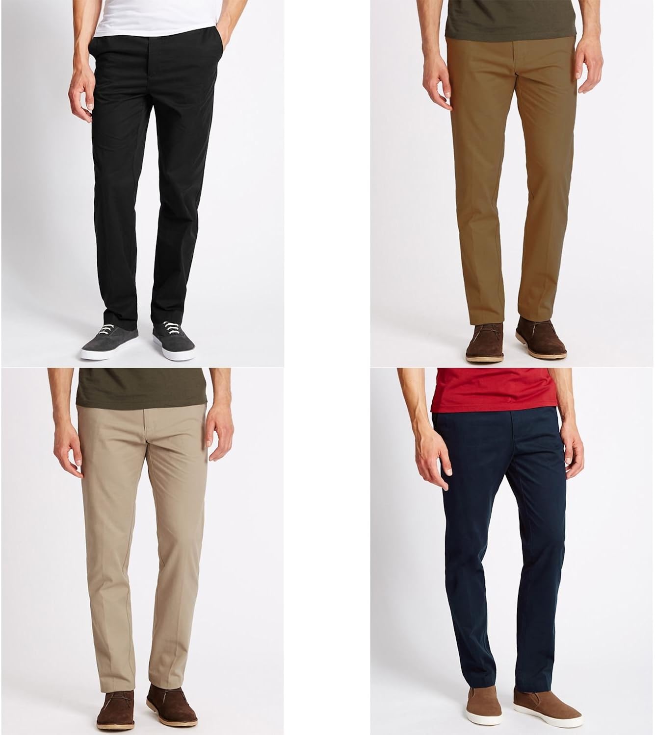m&s slim fit chinos