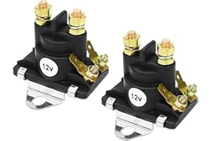 VOWAGH 12V Trim Solenoid Starter Tilt Trim Pump Relay Solenoid Fit for Mercruiser Replace 89-94318 89-846070 89-96158 89-96158T (2 PCS)