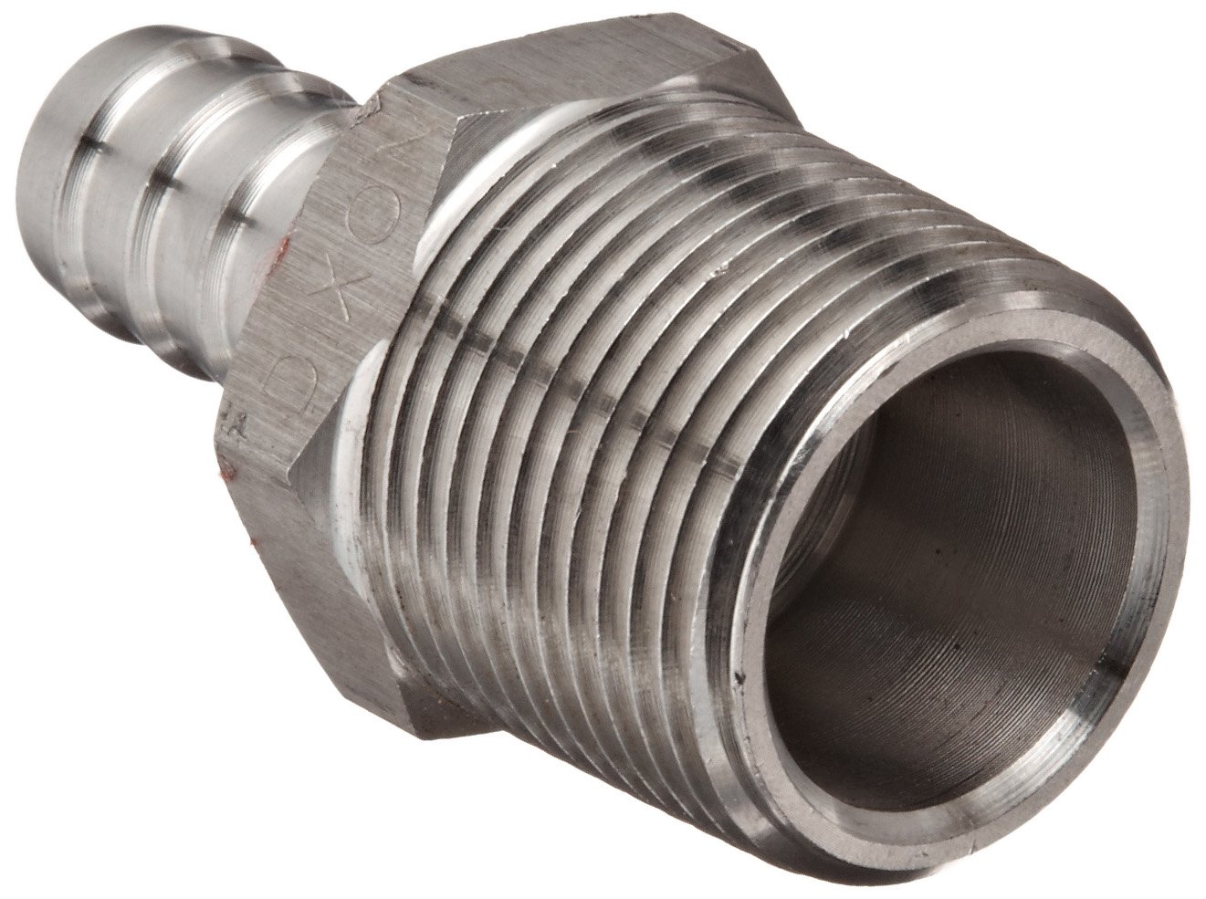 Dixon RN64 Stainless Steel 316 Hose Fitting 1/2 NPT Male x 3/4 Hose ID