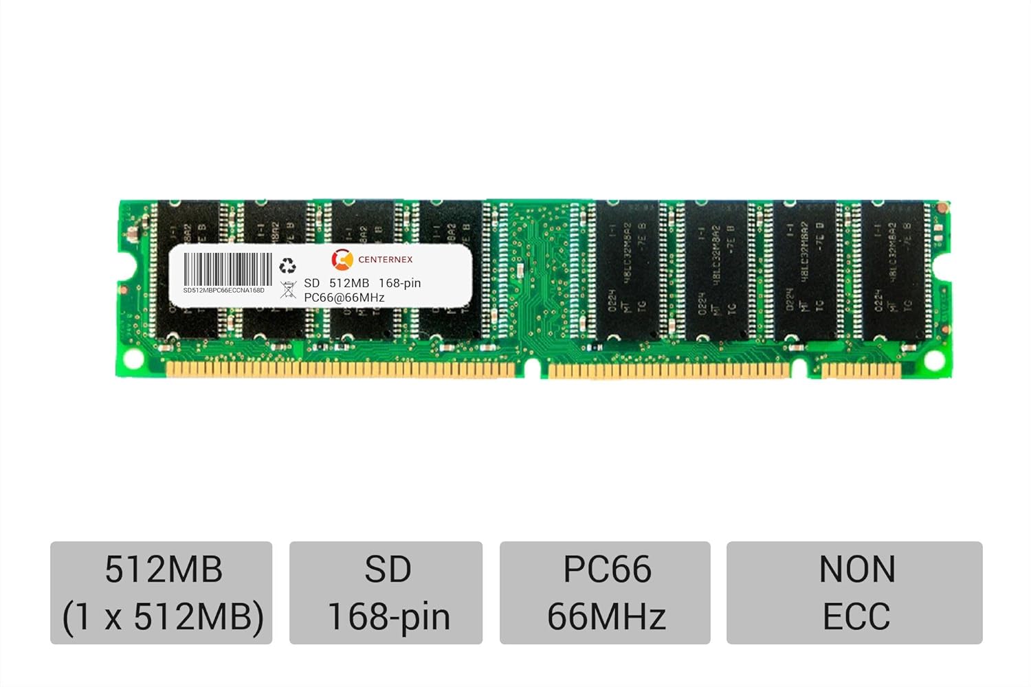 512MB STICK SODIMM SD NON-ECC PC133 133 133MHz 133 MHz SDRam 512 512M ...