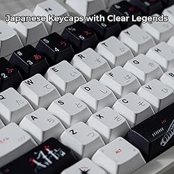 Hkfos XVX Japanese Keycaps- Premiun PBT White
