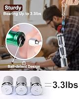 Katerk 6pcs 1/4 In Hex Shank Aluminum Bit Holder with Carabiner view 3