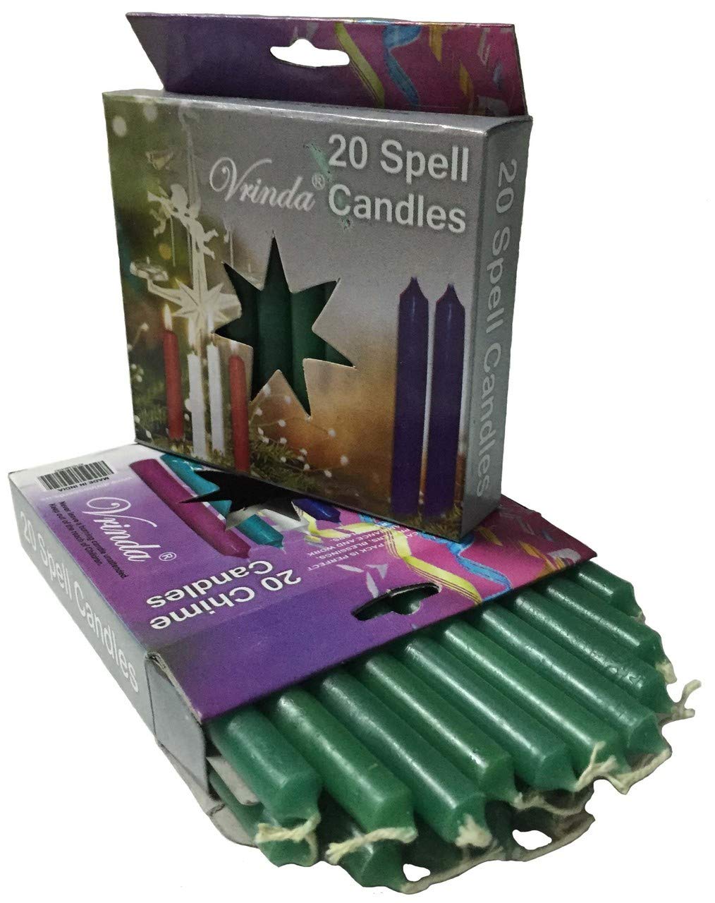 Set of 20 Forest Green 4" Mini Ritual Chime / Spell Candles Buy Online