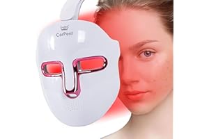 CarPerif LED Light Therapy Mask Red Blue Light Therapy Mask for Face, Led Face Mask Light Therapy At Home