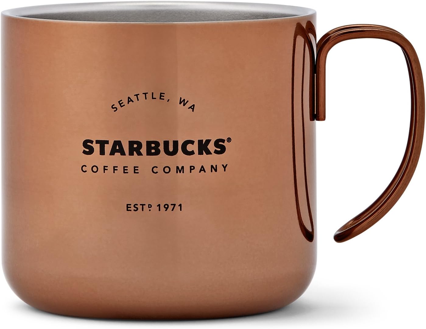 Starbucks Coffee Company Handle Mug, 12 Oz Copper Amazon.co.uk