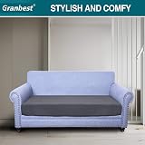 Granbest Premium Water-Repellent Sofa Seat Cushion Cover 2 Seater Grey view 2