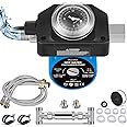 Moonshan Instant Hot Water Recirculating Pump with 304 Stainless Steel Sensor Valve for Tank Water Heaters Circulator pump with Timer Recirculating System with Complete Kit 20'' PEX Supply Lines