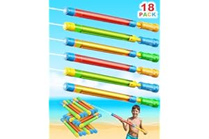 LQYoyz Water Gun Toy-18 PCS Water Soaker Blaster Squirt Toys for Kids Adults Summer Party Swimming Pool Beach Outdoor Water Activity Fighting Play Toys 16.5''