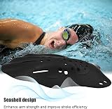 KEUGT Swimming Paddles for Hands Adjustable Straps Training Paddle view 2