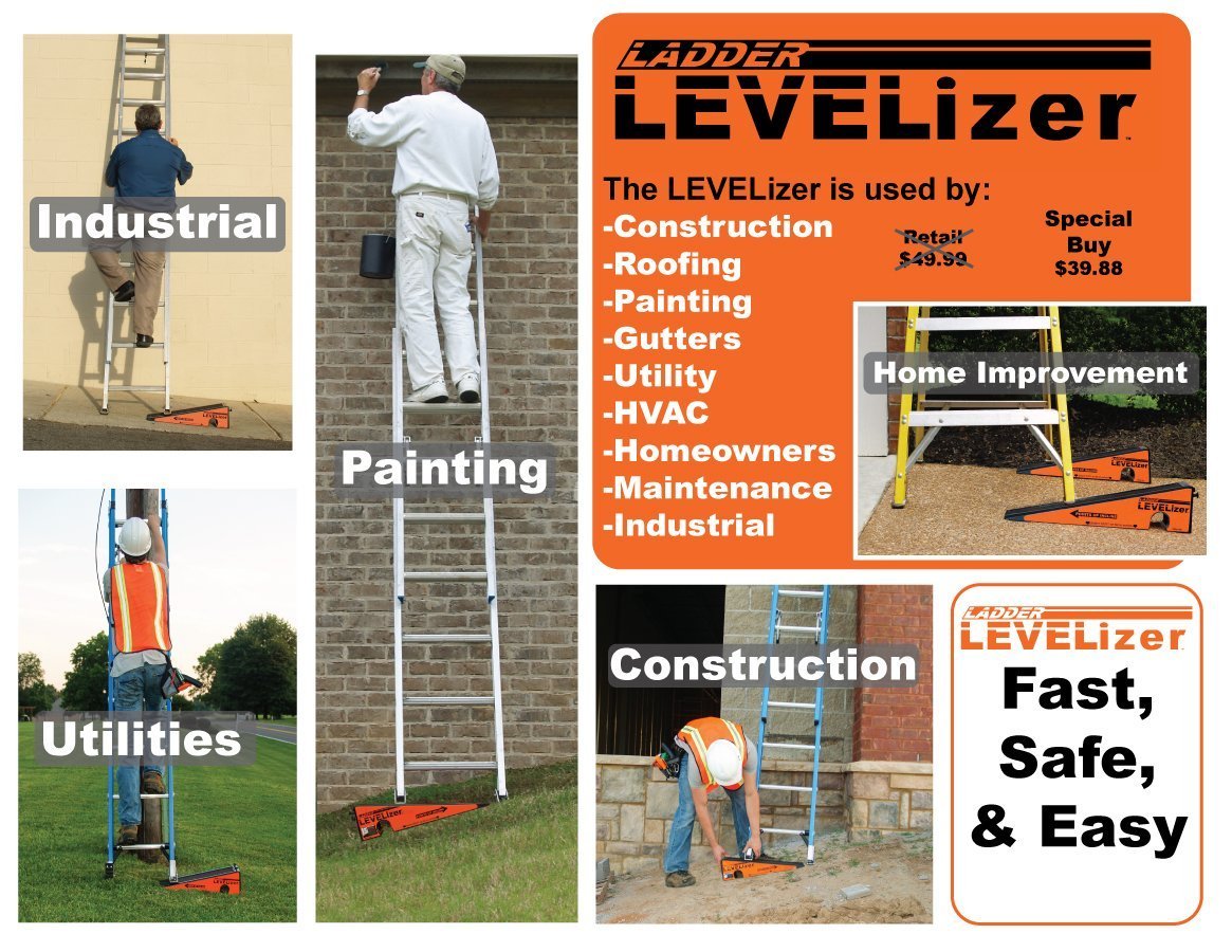 The Levelizer Fast, Safe, Easy Ladder Leveling 748252115270 eBay