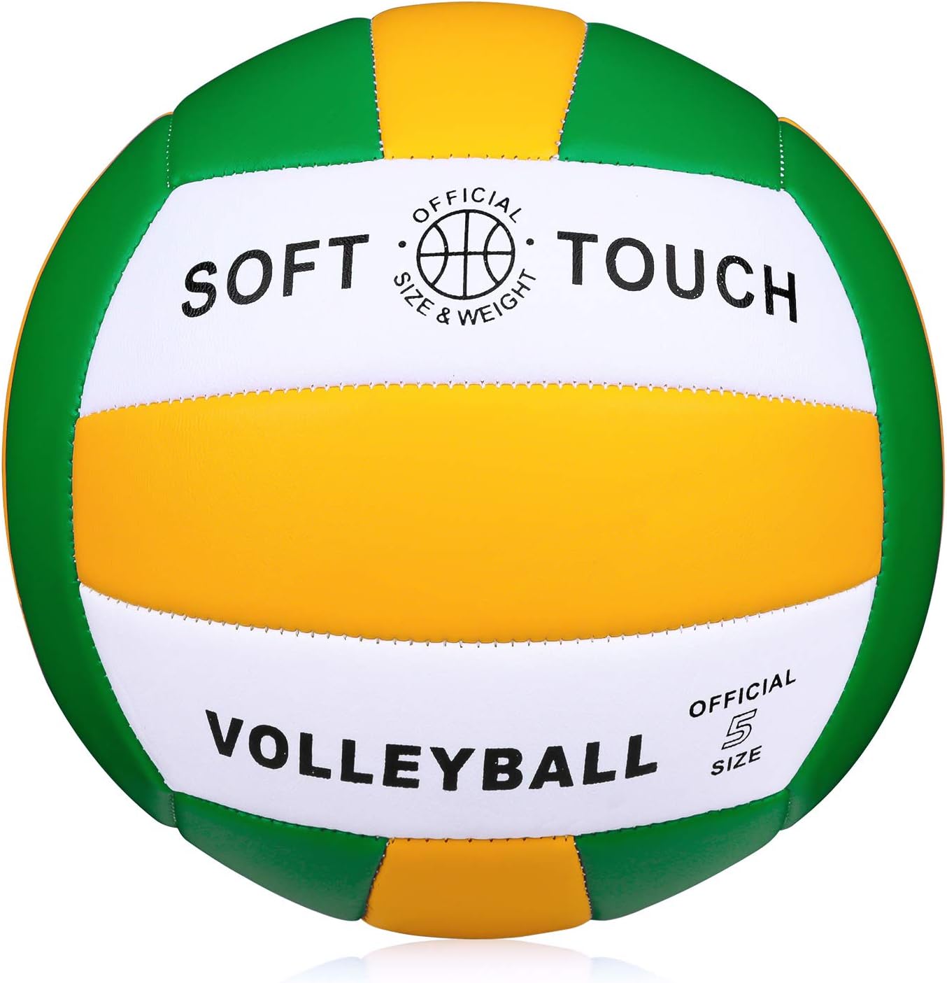 Wisdom Leaves Beach Volleyball Soft Touch Volleyball for Outdoor/Indoor Games Official Size 5 : Sports & Outdoors