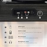 Udreamer Record Player with Built-in Speakers Bluetooth Belt Drive 3 Speeds view 6