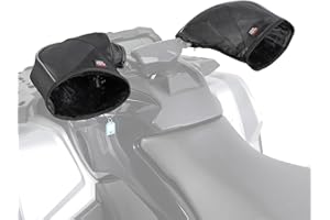 KEMIMOTO ATV Handlebar Gloves, Universal Snowmobile Muffs with Thick Inner Fleece Compatible with Polaris, Skidoo, Arctic Cat, Winter Handlebar Gauntlets for Scooter Motorcycle