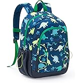 mommore Kids Backpack for Kindergarten Water Resistant Preschool Backpack Dinosaur Boys Bookbag Age 3-6