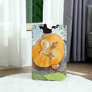 SUN DANCE Familia Fox Grandes cestas de lavandería Bolsa de cesto de