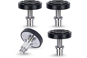 Yitrust 4PCS 35mm Shaft Screw Car Lift Feet Pads | Fit Bendpak Maxjax 2 Post Lift | Plus-High Rubber Tray Stable Support Heig