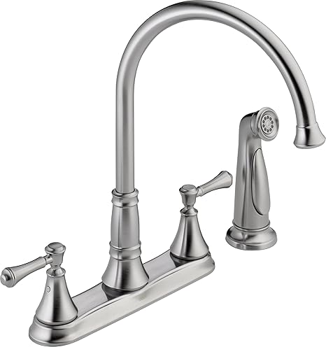 Delta Faucet 2497lf Ar Cassidy Two Handle Kitchen Faucet With