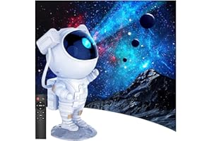 MYRIAD365 Astronaut Projector - 360° Rotatable Star Projector Galaxy Projector for Kids & Adults - 7 Nebula Effects Night Sky Projector & Space Light, Night Light, Space Projector for Bedroom