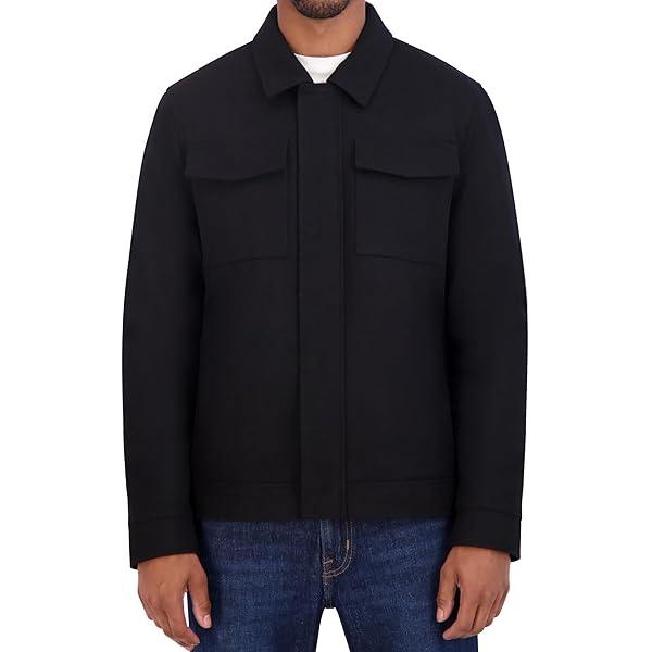 Alpine Swiss Grant Mens Wool Blend Jacket Classic Zip Up Coat