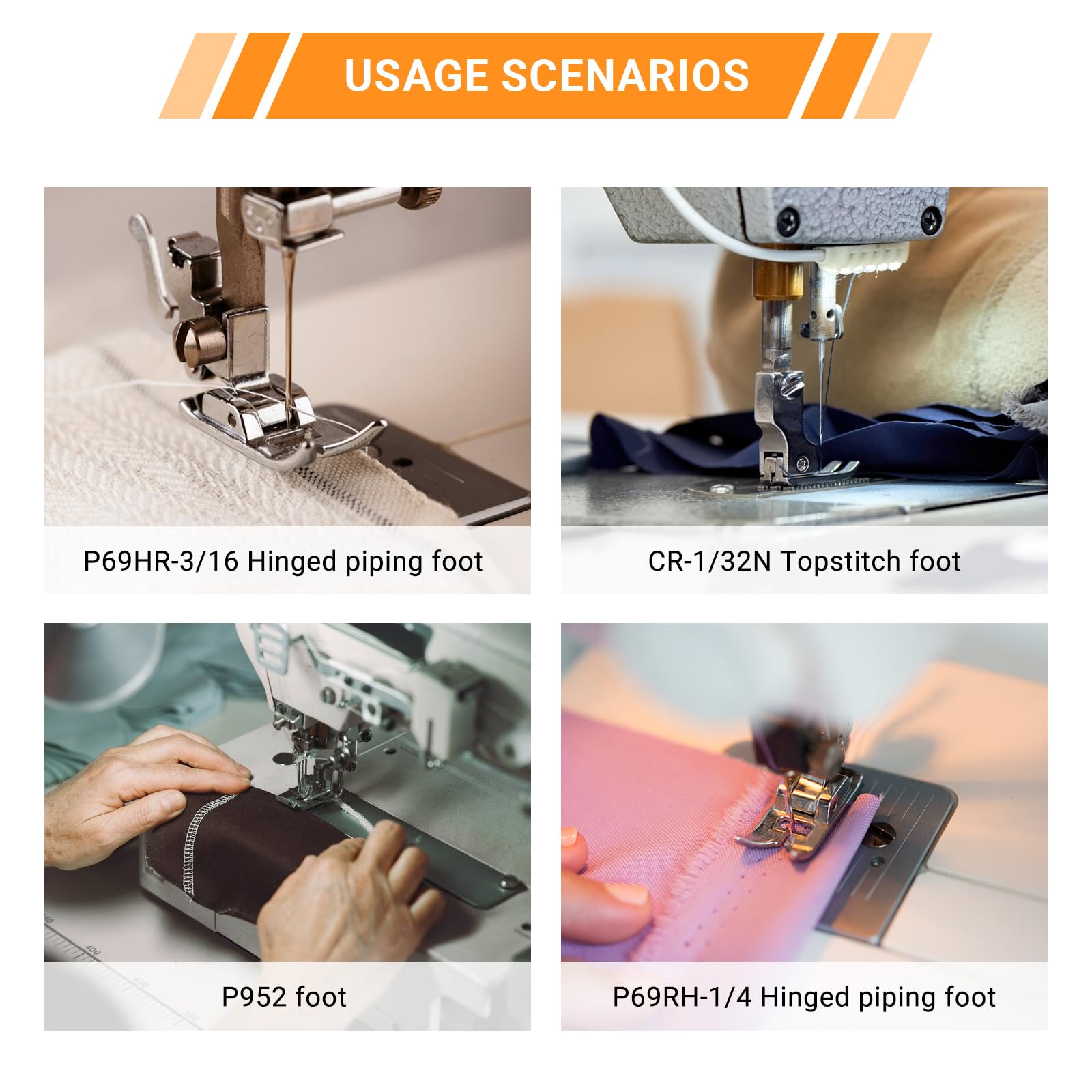 Sewing Presser Foot Set 25Pcs, Sewing Machine Presser Feet Kit Accessories for JUKI DDL-5550 8500 8700 9000 Industrial Professional Domestic Sewing Machine
