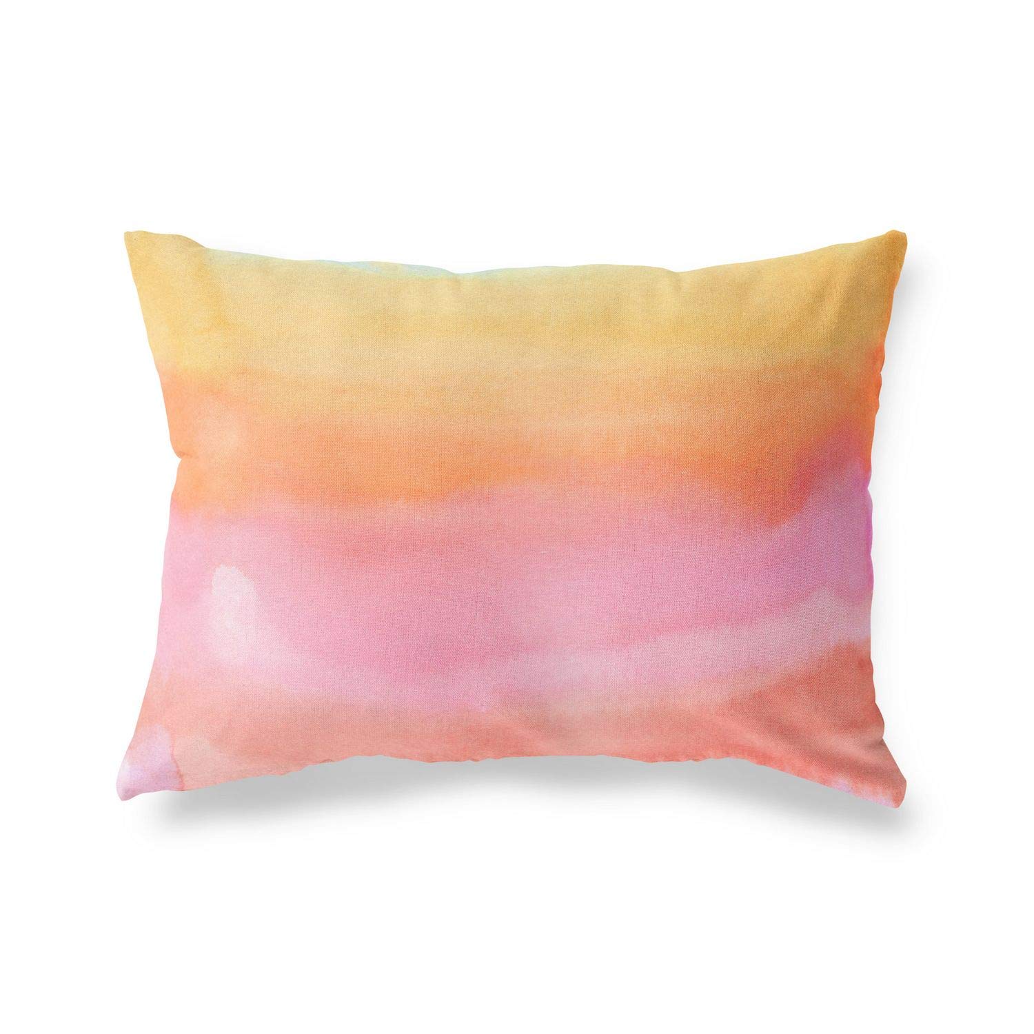 Bonamaison Decorative Cushion Cover Watercolor Theme, Throw Pillow Covers, Home Decorative Pillowcases for Livingroom, Sofa, Bedroom, Size:35x50 Cm - Designed and Manufactured in Turkey