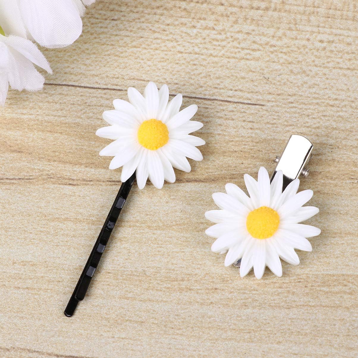 Beaupretty 16Pcs Daisy Hair Pins Sweet Cute Hair Clip Flower Hair Barrettes Bobby Pins for Hair Styling Jewelry Hair Decorations Girls Headdress - Image 3
