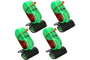 4PCS Fishing Bite Alarm with LED Light Smart Upgrade Electronic Fish Bite Alarm with Sound and Light for Fishing Poles Alarms