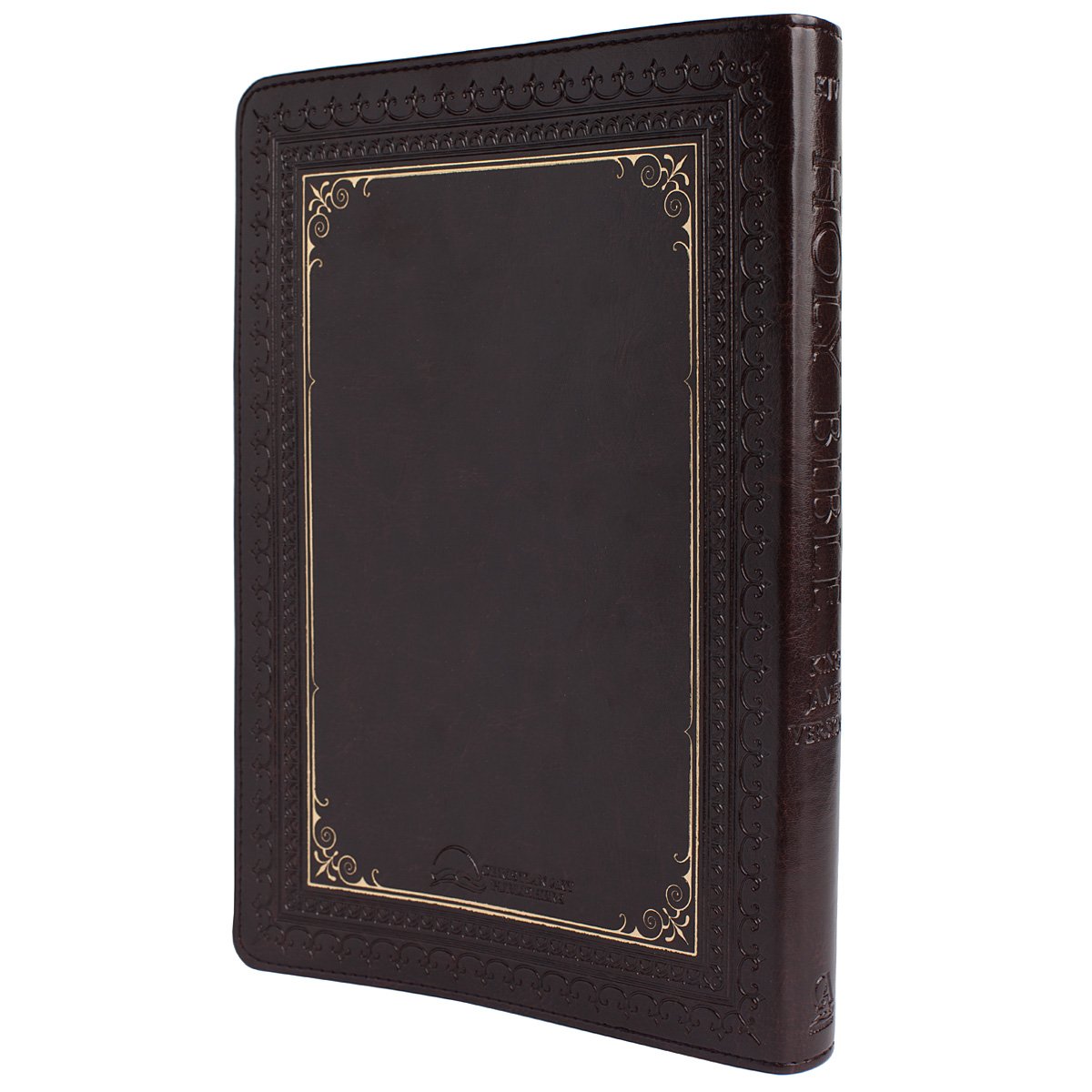 KJV Holy Bible, Thinline Large Print Faux Leather Red Letter Edition Thumb Index & Ribbon Marker, King James Version, Dark Brown (KJV Thinline LP Editions) KJV Holy Bible, Thinline Large Print Faux Leather Red Letter Edition Thumb Index & Ribbon Marker, King James Version, Dark Brown (KJV Thinline LP Editions) Imitation Leather