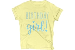 LALO & LUNA Happy Birthday T-Shirt (Girls 1 to 12) Sassy Kids Party Tee - Sweet Baby/Toddler Outfit