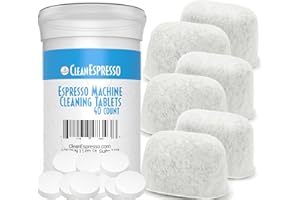 CleanEspresso - Designed For Breville Cleaning Kit - 40 Cleaning Tablets and 6 Water Filters for Breville Espresso Machines - 2g Espresso Machine Tablets
