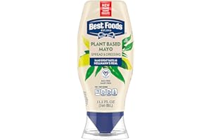 Best Foods Plant Based Dressing and Spread Vegan 1 ct for a Rich, Creamy Plant-Based Alternative to Mayo Same Great Taste, Plant Based, Free From Eggs 11.5 oz