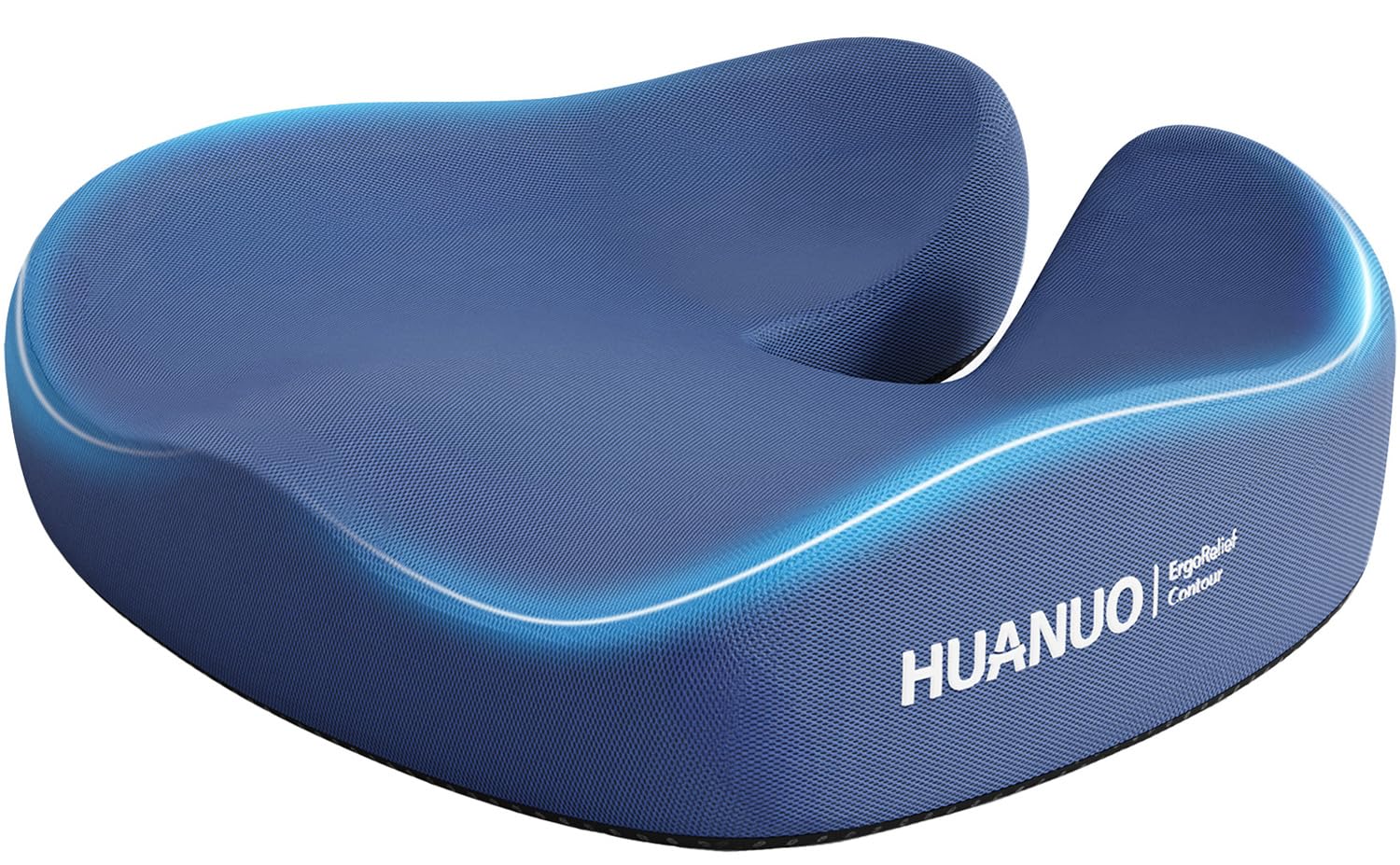 Photo 1 of HUANUO Ergonomic Seat Cushion for Office Chair, Extra Large Car Seat Cushion, Tailbone and Back Support, Cooling Gel Enhanced, 4-Zone Pressure Relief Chair Cushions for Office, Car, Wheelchair