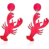 CWVHQ Fashion Ocean Animals Dangle Earrings For Women Cute Cartoon lobster Drop Earrings For Women Jewelry Gifts