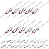 MECCANIXITY 10pcs Metal Temperature Thermal Fuse SF152 152C 305.6F 10A 250V | Cutoff Thermal Fuse with 20 Pcs BN1.25 Bare Terminal Butt Connector