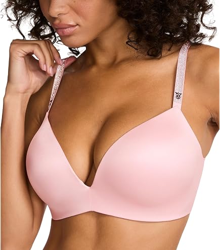 Victoria's Secret Bra Bombshell Add 2 Cups Shimmer Lace (32C, Blue