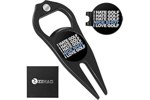 ZZHAO Golf Divot Tool and Golf Ball Marker, Divot Repair Tool，Golf Accessories for Men, Funny Gifts for Men, Tools for Men