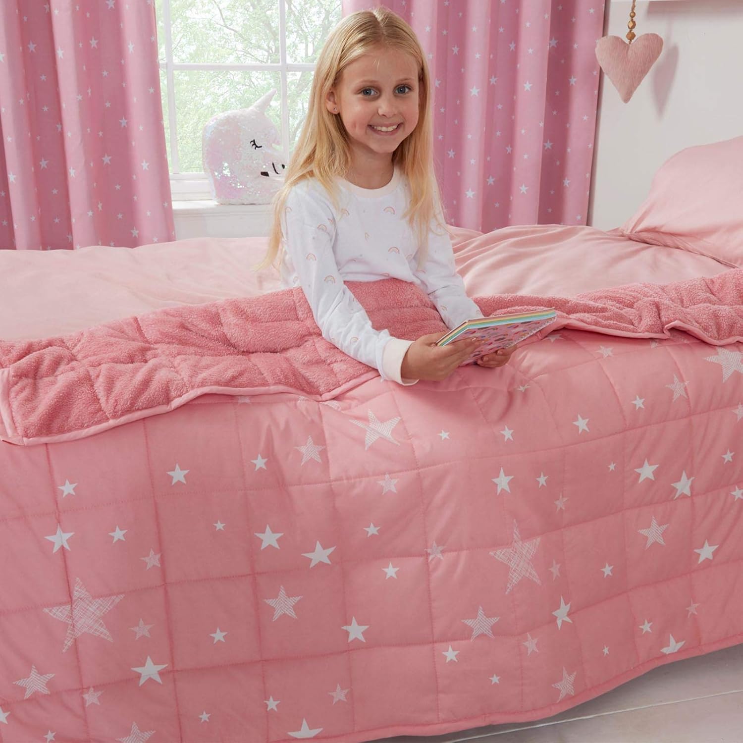 Dreamscene Star Weighted Blanket for Kids Children Sleep Insomnia