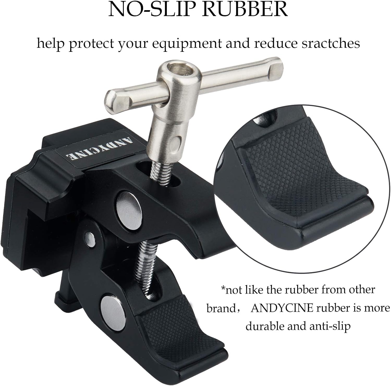 ANDYCINE VMount Lock Battery Clamp for Tripod Leg Gimbal Ring Light