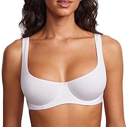 DOBREVA Women's Unlined Balconette Bra Underwire