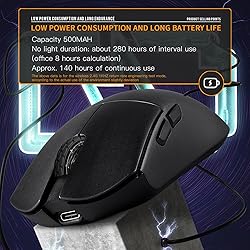 Darmoshark M3 Pro Wireless Gaming Mouse,Tri-Mode