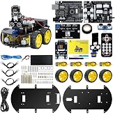 LAFVIN R3 Camera Smart Robot Car Compatible with Arduino IDE with Tutorial | FPV View, Obstacle Avoidance, Line Tracking, Auto Following, IR Remote &amp; App Control, STEM Educational Robot for Beginners