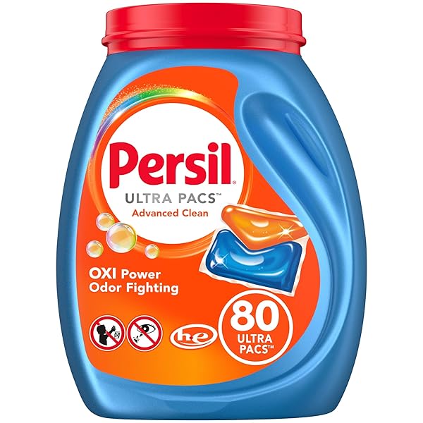 PERSIL ULTRA PACS ADVANCED CLEAN OXI+ODOR POWER LAUNDRY DETERGENT, 80 COUNT